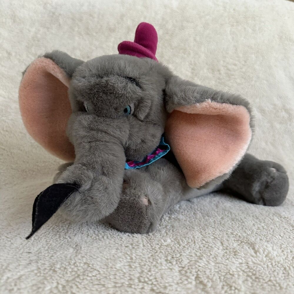 Vintage Walt Disney Company Dumbo 12” Plush Doll Elephant Stuffed Animal
